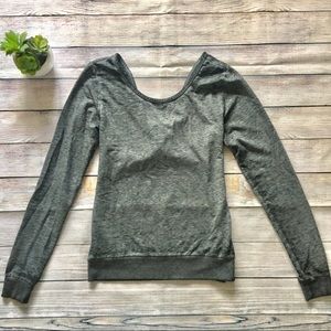 Threads 4 Thought gray crisscross sweatshirt XS